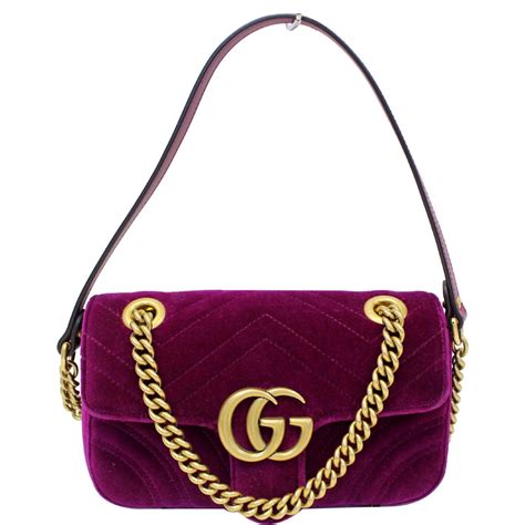 small gucci marmont velvet|Gucci Marmont velvet crossbody.